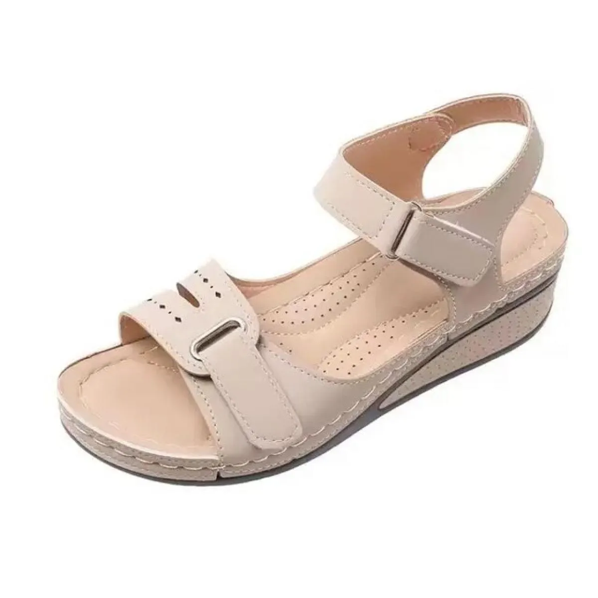 2024 Nuovi Sandali Scarpe Da Donna Morbidi Sandali da Donna Slip On Open Toe Scarpe da Passeggio Pantofola Partito Calzature Fem