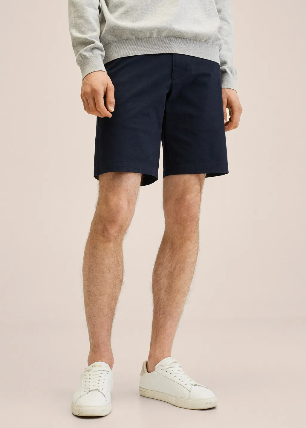 Bermuda slim-fit chino cotone