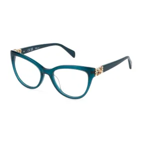   Blumarine VBM852S - 05GP Blu Opalino Lucido | Occhiale Da Vista Donna 