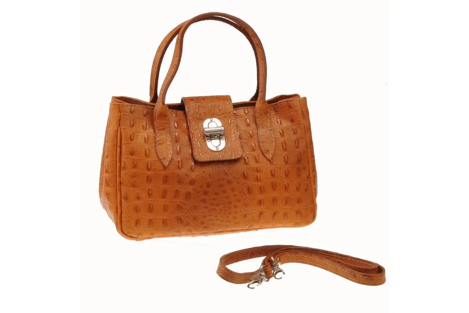 Borse Donna colore Cuoio in pelle Made in Italy