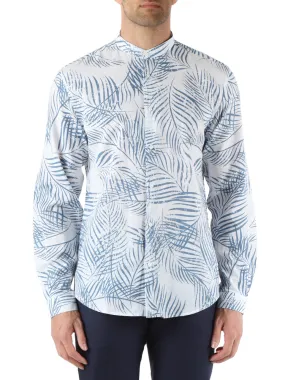 Camicia SEOUL slim fit in cotone e lino