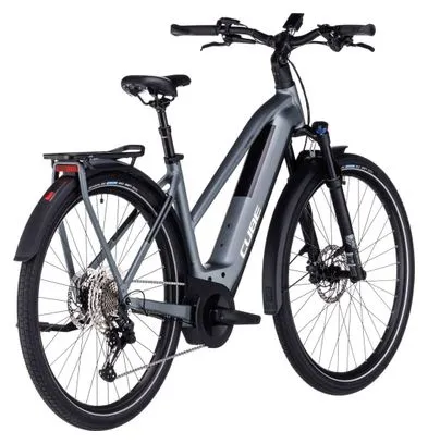 Cube Kathmandu Hybrid Pro 625 Trapezio Bicicletta elettrica da città Shimano Deore 11S 625 Wh 700 mm Flash Grey 2023