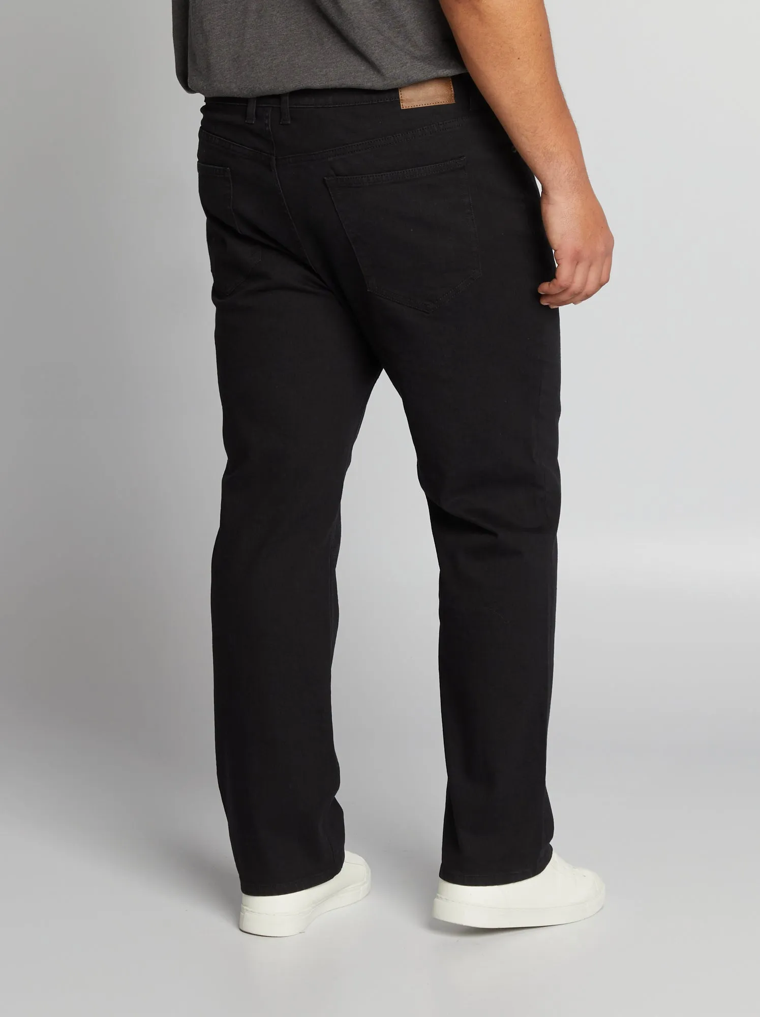 Jeans dritti con 5 tasche - L34 - NERO