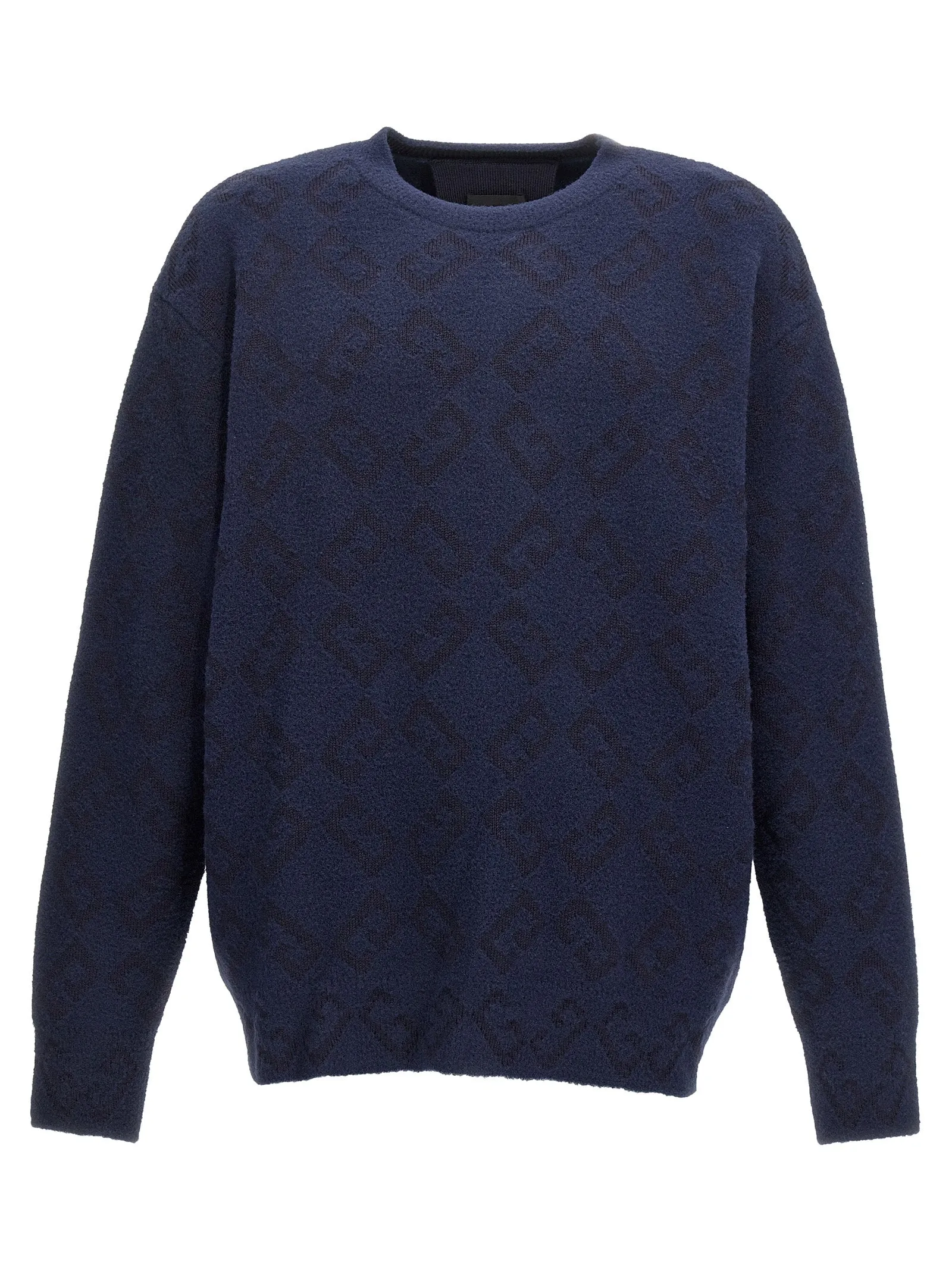 Logo Embroidery Sweater Maglioni Blu