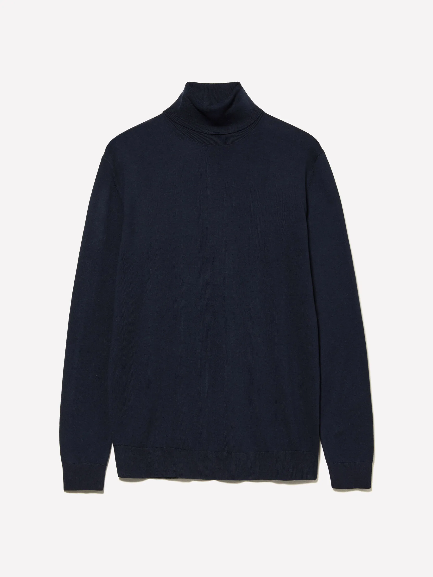 Maglia blu scuro con collo alto