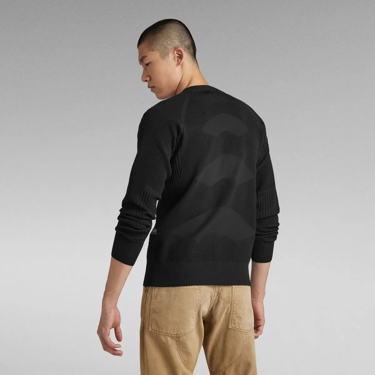 MAGLIE Uomo G-STAR D24456 D465 ENGINEERED KNITTED 6484 BLACK