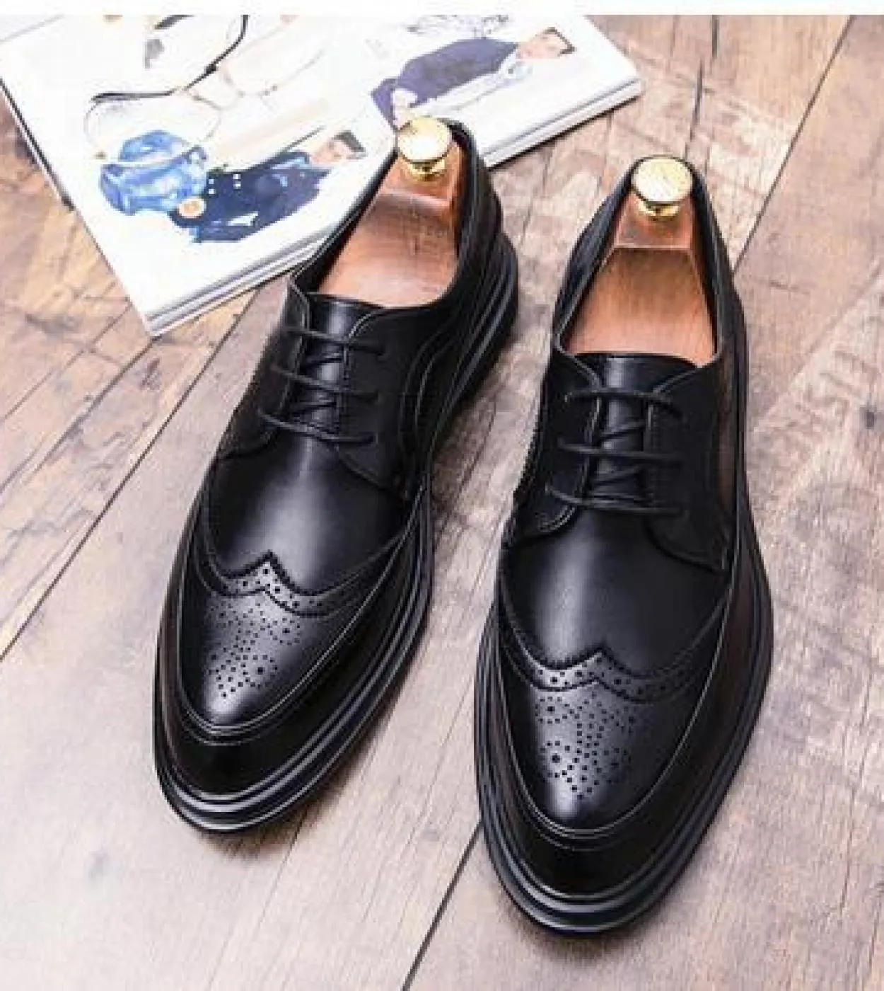 Nuove scarpe oxford da uomo di alta qualità Scarpe da uomo in pelle formale da uomo Scarpe brogue da uomo Bullock Scarpe da spos