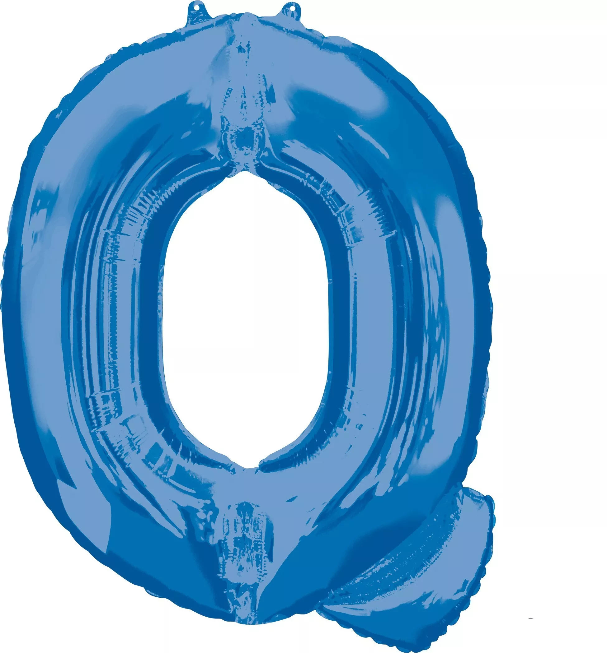 Palloncino foil lettera Q blu XL 86 centimetri
