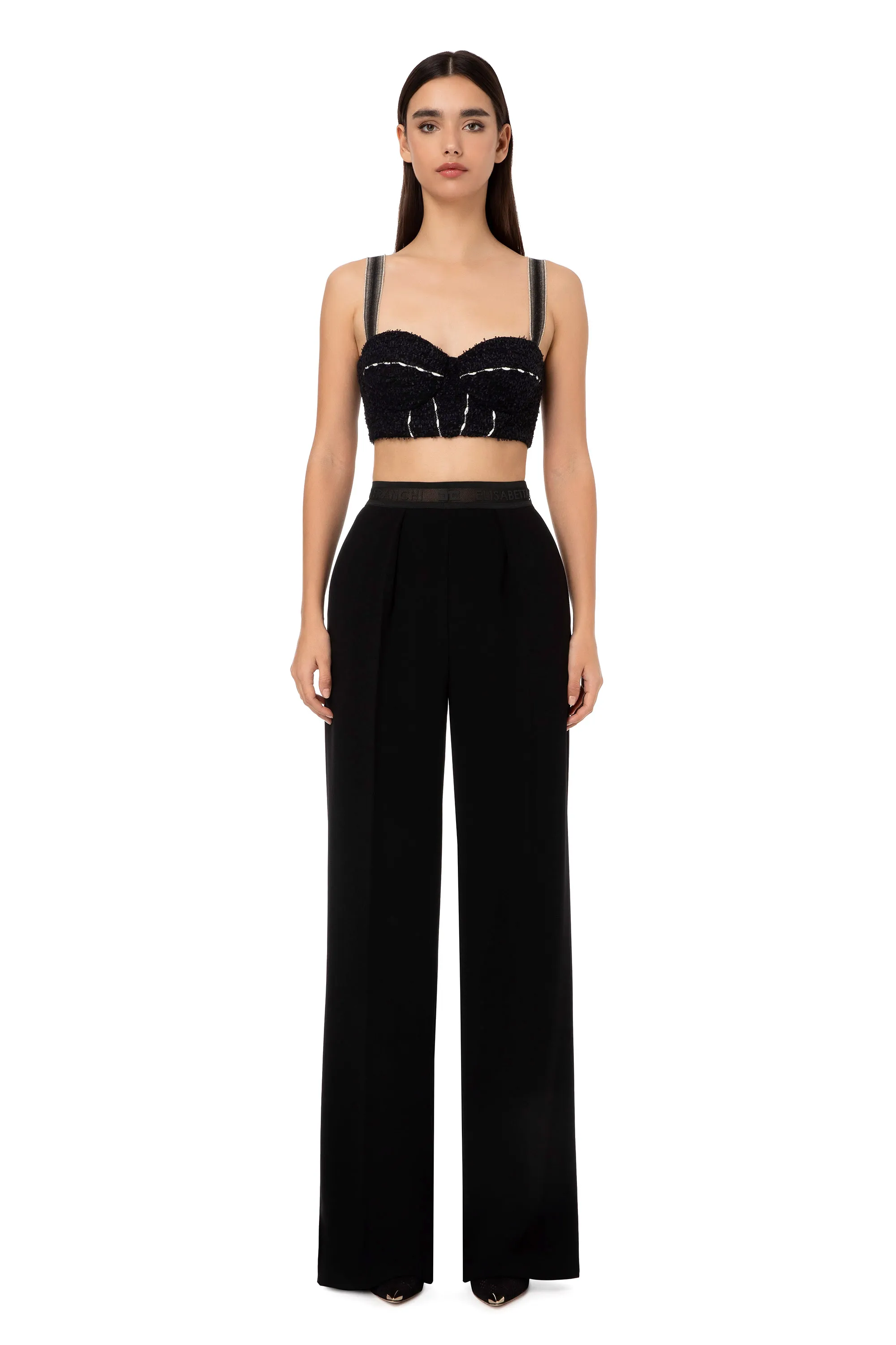 Pantalone con pizzo logo