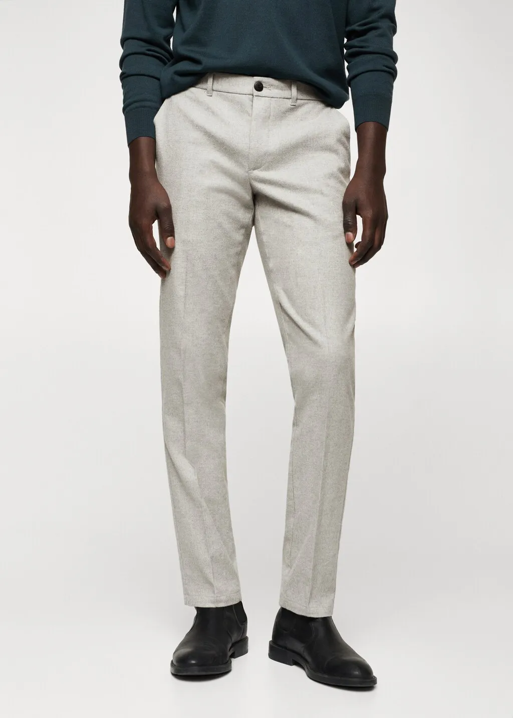 Pantaloni slim fit cotone