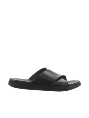Sandalo finn in pelle con fasce incrociate