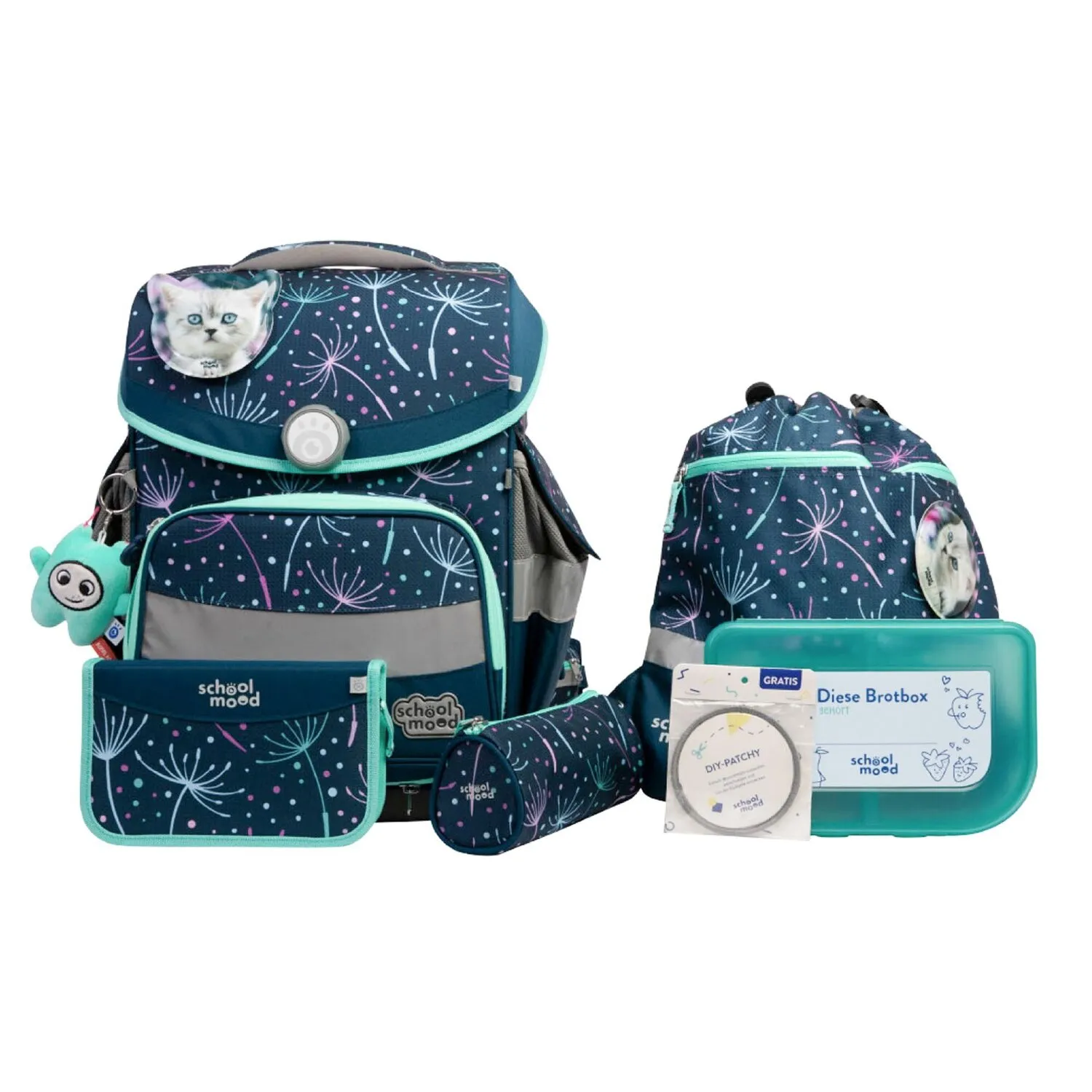 School-Mood Timeless Pro Set di borse per la scuola 7 pezzi