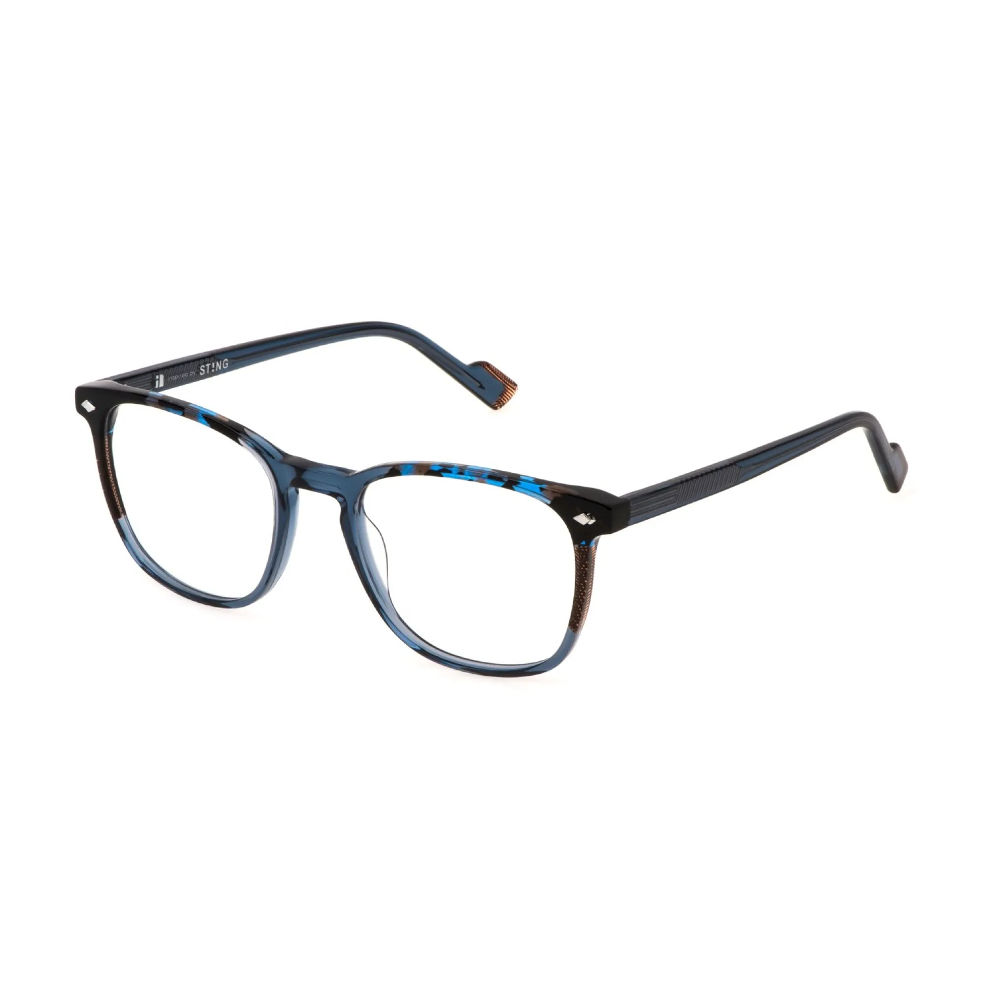   Sting VST509 - 955Y Blu Trasparente Lucido | Occhiale Da Vista Unisex 