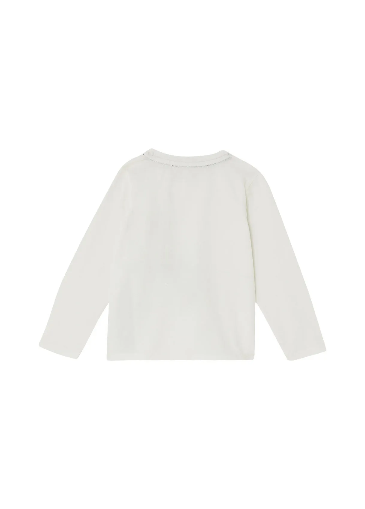 T-shirt con stampa e applicazioni