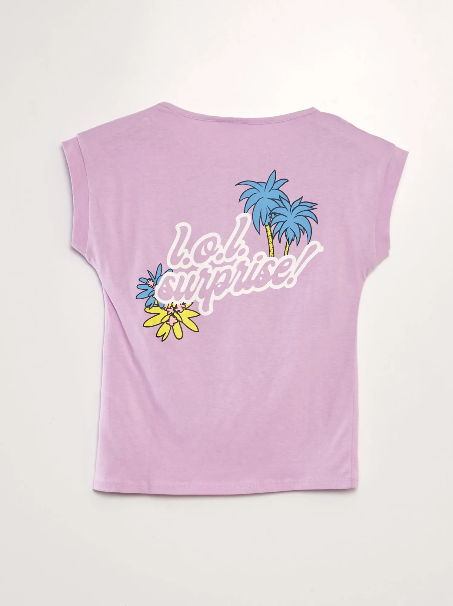 T-shirt fantasia con paillettes 'Lol' - VIOLA